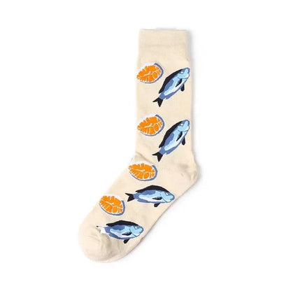 Colorful Cotton Crew Socks - 1 Pair Unisex Street Style Socks - MERRIAiPhone CaseMERRIA