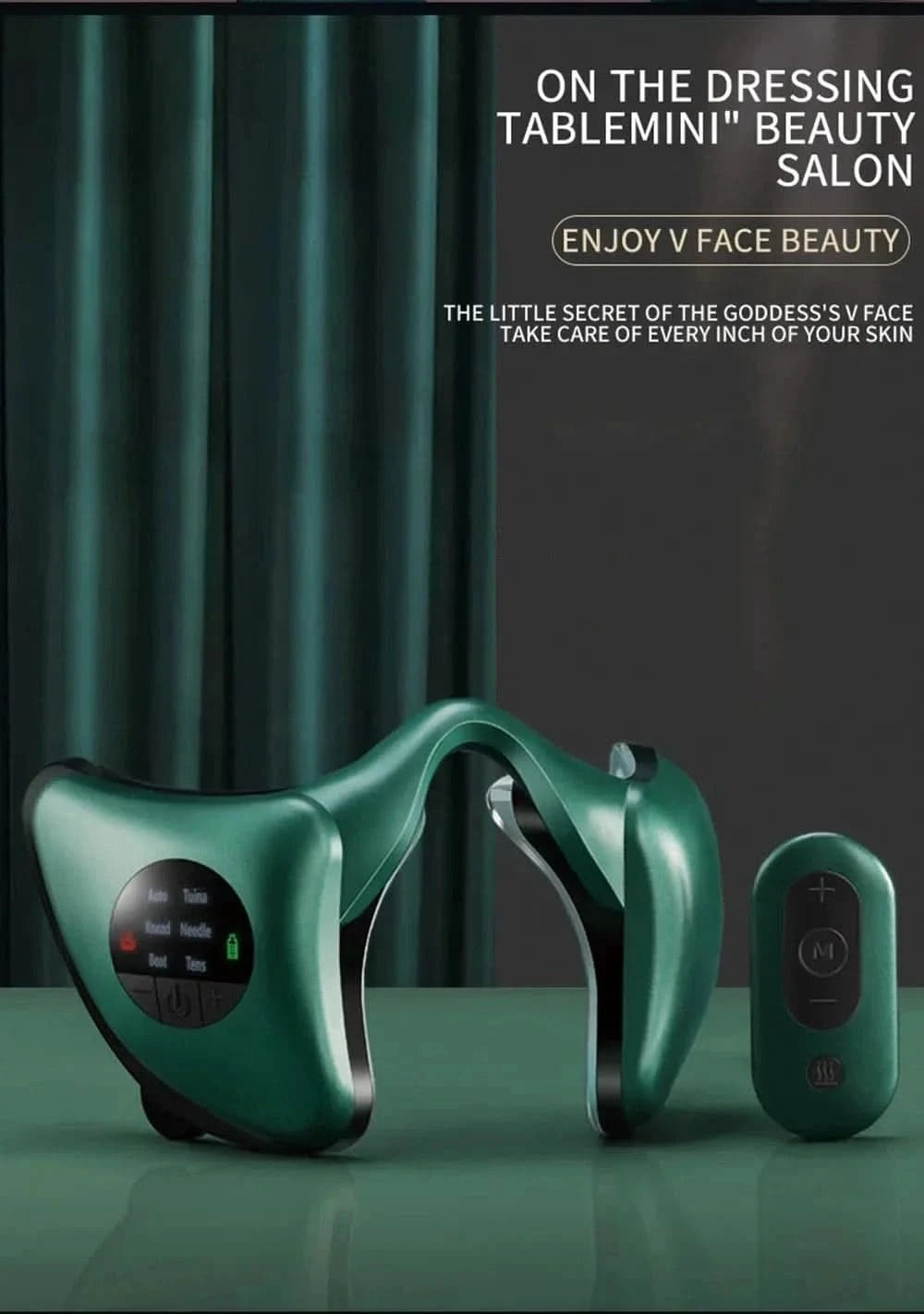 V-Shape Lift & Firm Facial Massager - Anti-Aging Beauty Device - MERRIAMERRIAGreen