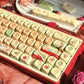 Keyboard wow keycap theme Christmas MOA height full set of five-sided sublimation process