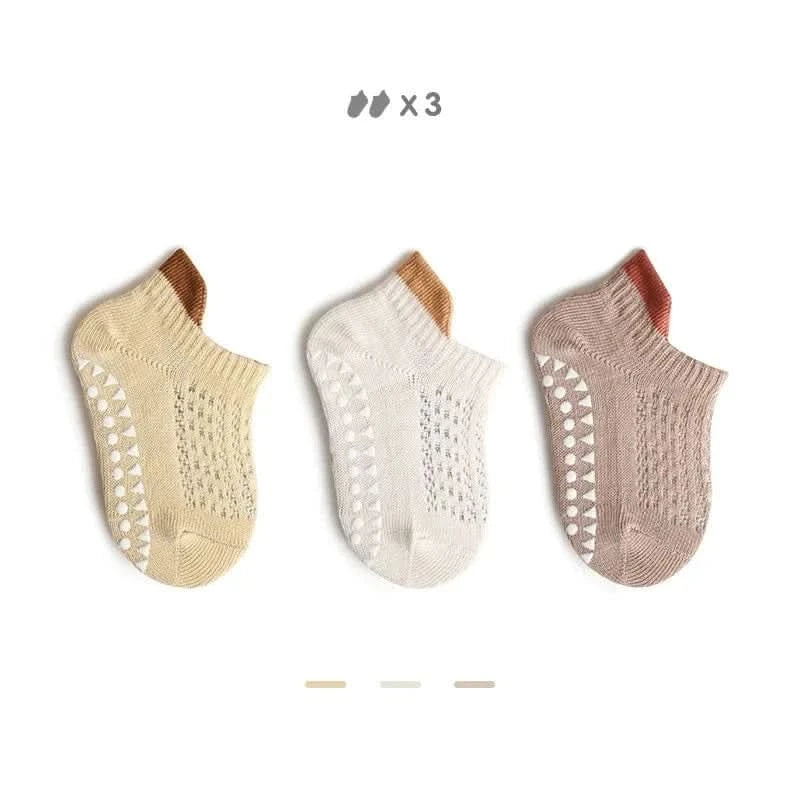 Breathable Anti-Slip Baby Mesh Socks (0-5Y) - Cartoon Boat Design - MERRIABaby SocksMERRIA