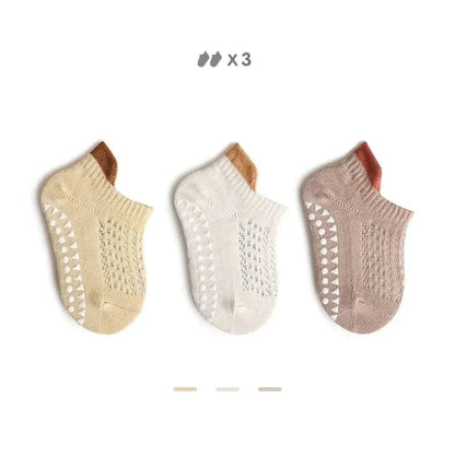 Breathable Anti-Slip Baby Mesh Socks (0-5Y) - Cartoon Boat Design - MERRIABaby SocksMERRIA
