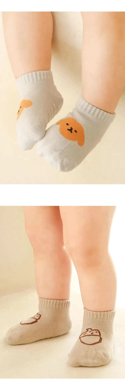 Breathable Anti-Slip Baby Mesh Socks (0-5Y) - Cartoon Boat Design - MERRIABaby SocksMERRIA