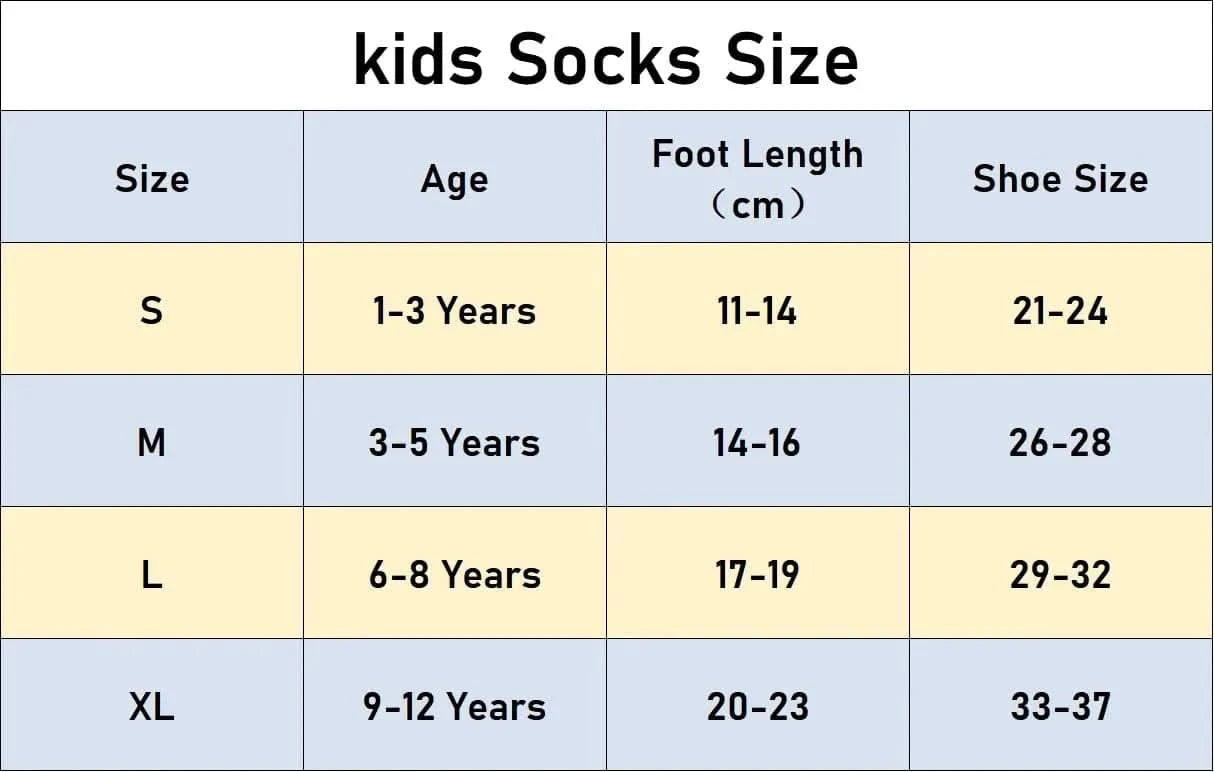 Cartoon Flowers Kids Non-slip Cotton Socks - Pack of 5 - MERRIAKids SocksMERRIA
