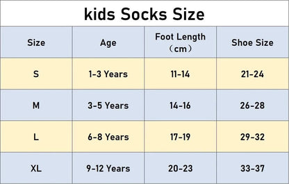 Cartoon Flowers Kids Non-slip Cotton Socks - Pack of 5 - MERRIAKids SocksMERRIA
