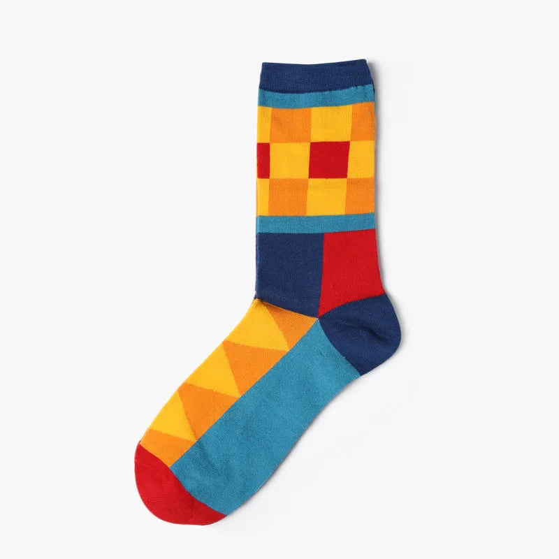 1Pair Unisex Cotton Socks Casual Colorful Socks Crew Street Socks Unisex Socks