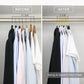 43cm Seamless Flocking Hangers with Golden Hook – Non-Slip Velvet Clothes Hangers for Dry & Wet Use, Adult Wardrobe & Closet Storage