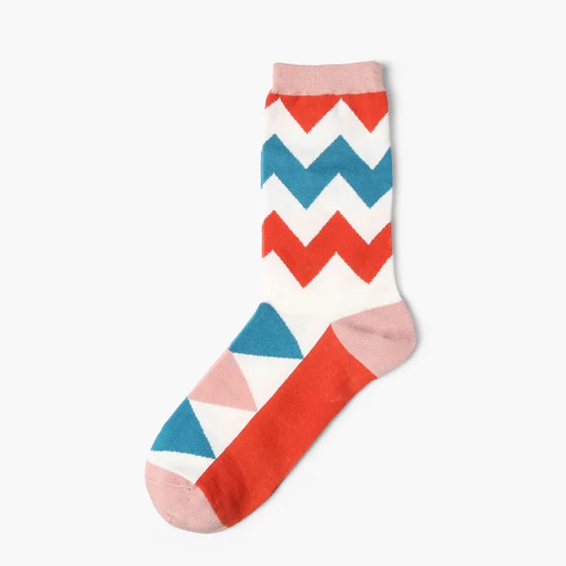 1Pair Unisex Cotton Socks Casual Colorful Socks Crew Street Socks Unisex Socks
