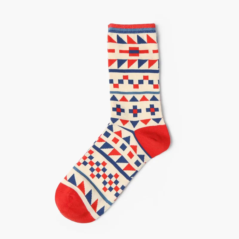 1Pair Unisex Cotton Socks Casual Colorful Socks Crew Street Socks Unisex Socks