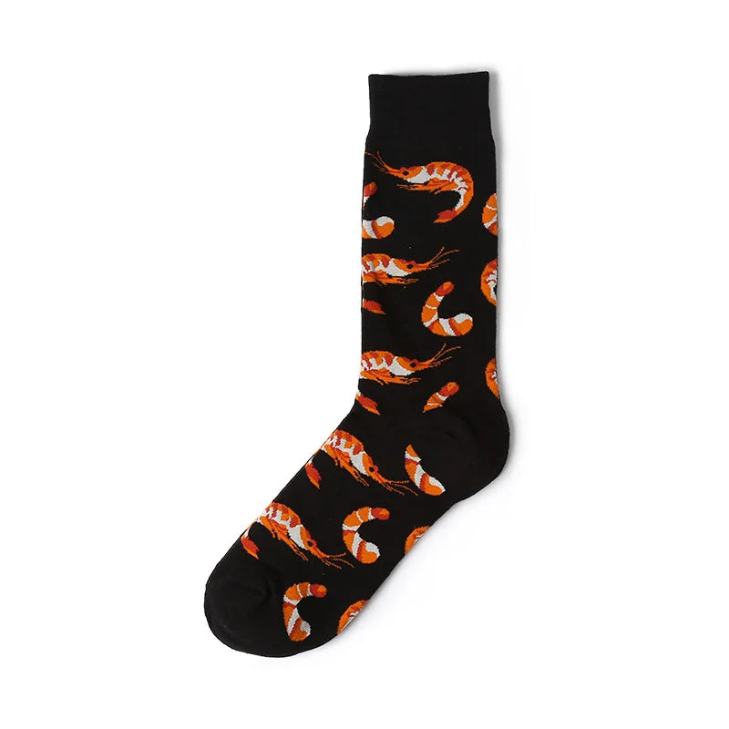 1Pair Unisex Cotton Socks Casual Colorful Socks Crew Street Socks Unisex Socks