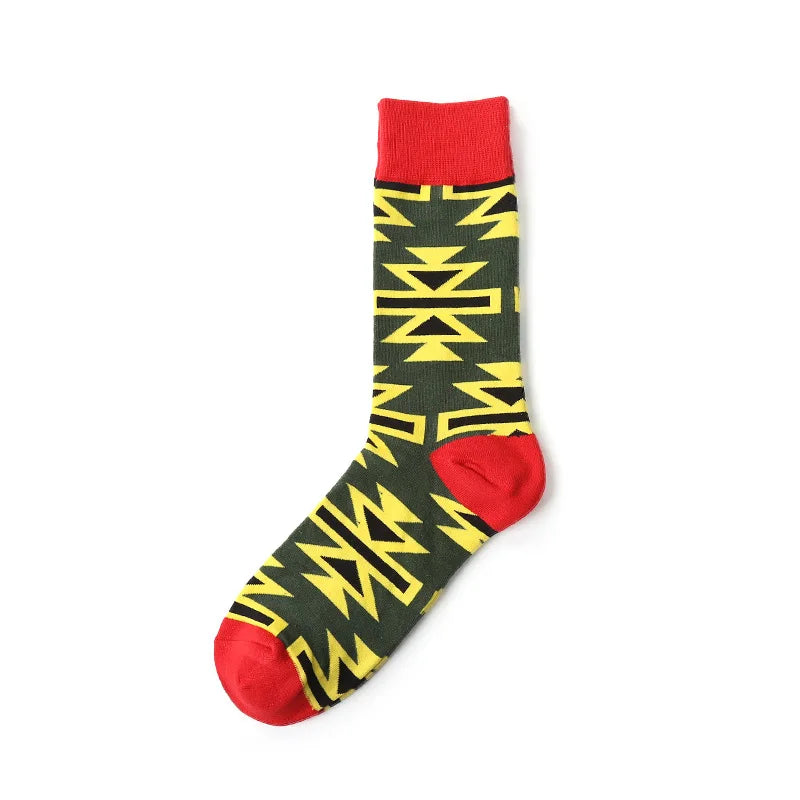 1Pair Unisex Cotton Socks Casual Colorful Socks Crew Street Socks Unisex Socks