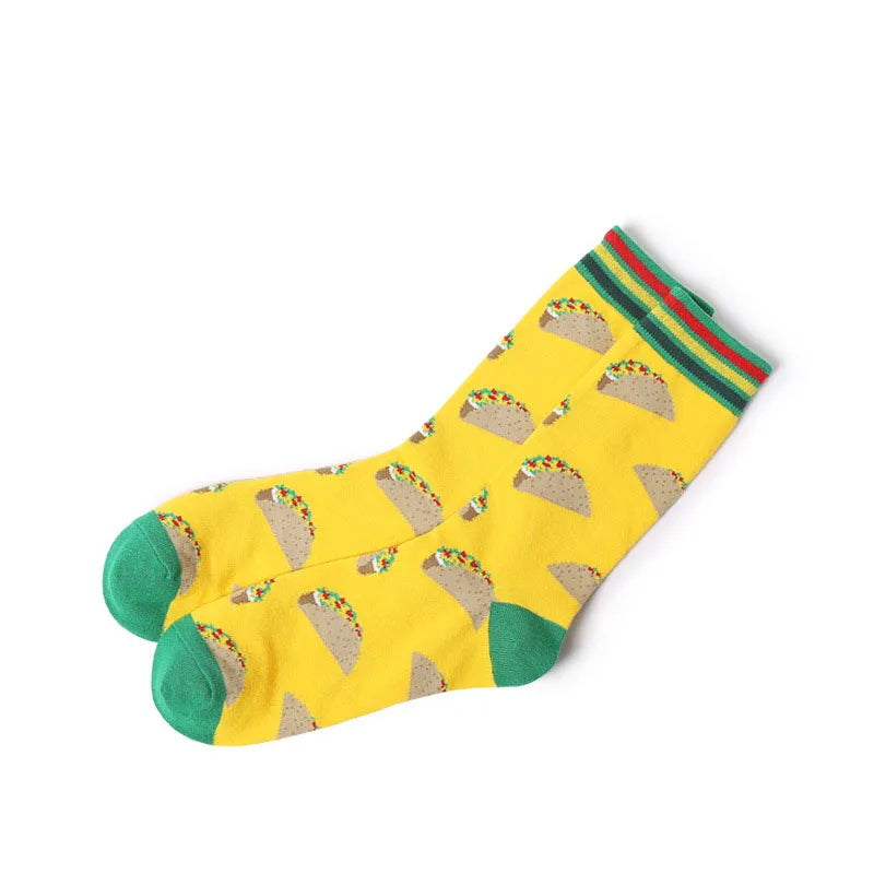 1Pair Unisex Cotton Socks Casual Colorful Socks Crew Street Socks Unisex Socks