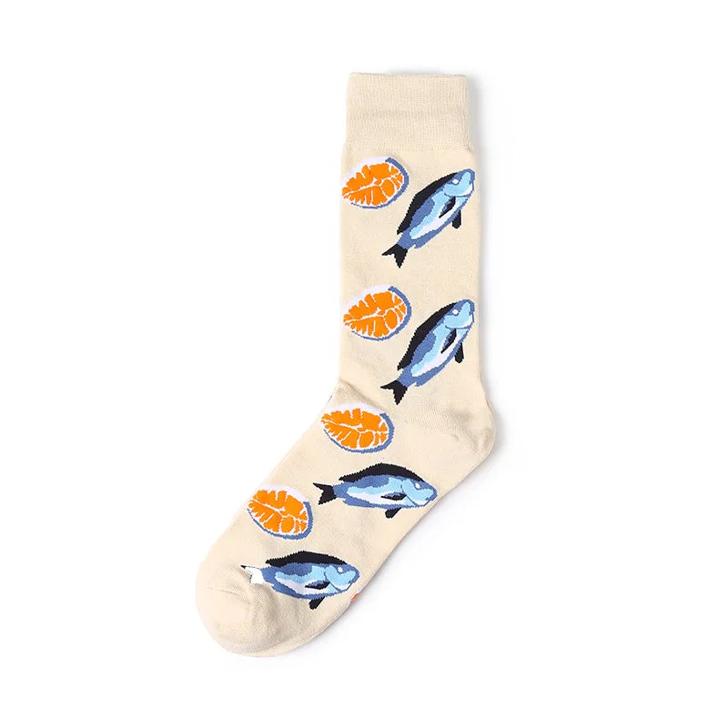 1Pair Unisex Cotton Socks Casual Colorful Socks Crew Street Socks Unisex Socks