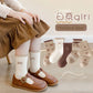 Spring Girls Socks Baby Sweet Rosy Bowknot Pattern Socks Cotton Socks Children Calf Socks Kids Socks 5 Pairs