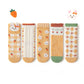 5 Pairs Girls' Cotton Socks – Soft Floral Print Toddler Socks for Spring & Autumn | Comfortable Kids Footwear