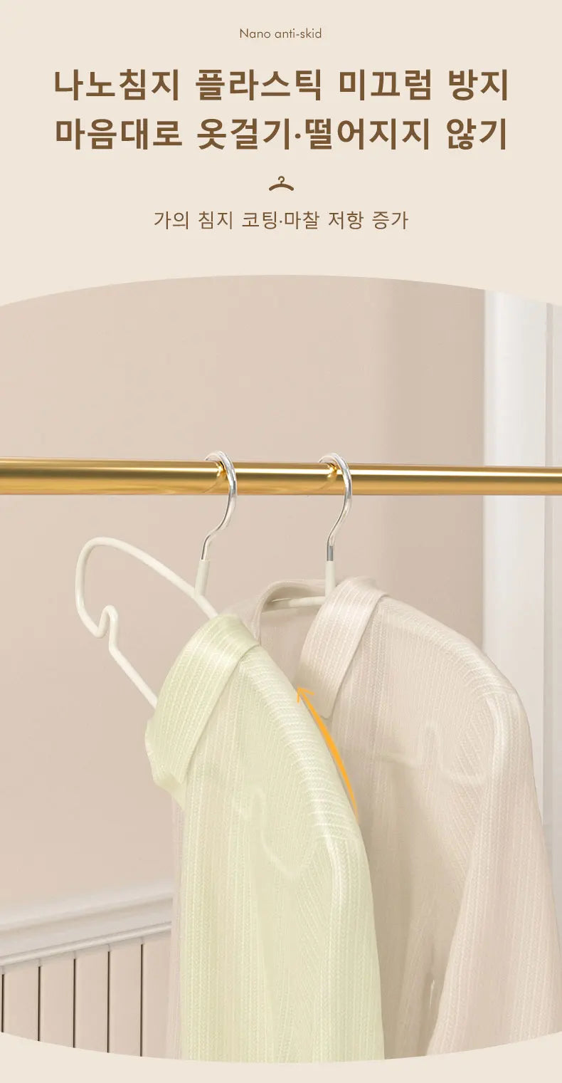 10PCS Non-Slip Clothes Hangers – Space-Saving Hanger Set for Dorms & Homes | Prevents Clothes Deformation & Wrinkles