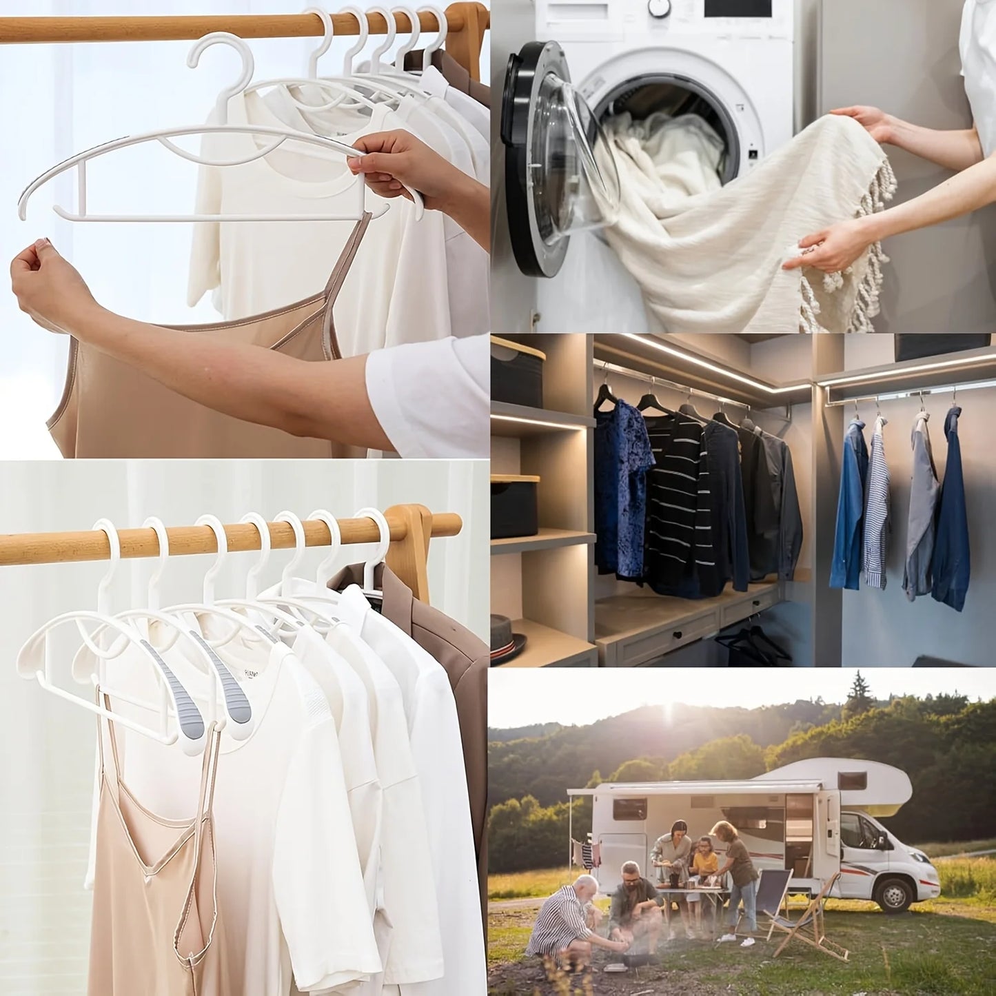 Heavy-Duty Non-Slip Plastic Hangers – Wide Shoulder Clothes Drying Rack for Home or Wholesale Use