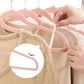 43cm Seamless Flocking Hangers with Golden Hook – Non-Slip Velvet Clothes Hangers for Dry & Wet Use, Adult Wardrobe & Closet Storage