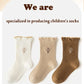 5 Pairs Autumn Socks Girls Floral Tulip Socks A Class Cotton Solid Socks Children Medium Length Spring Socks Baby Kids Socks