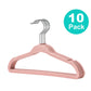 10/20/30PCS Baby Velvet Non-Slip Hangers – Space-Saving Flocked Kids Clothes Hangers with 360° Swivel Hook