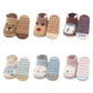 6 Pairs Kids Non-Slip Cotton Socks – Cartoon Animal Floor Socks for Boys & Girls | Breathable & Comfy Baby Footwear