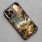Mountain Peak Lake Vintage Silicone iPhone Case – Soft Protective Back Cover for iPhone 15 & 16 Series