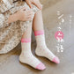 Spring Girls Socks Baby Sweet Rosy Bowknot Pattern Socks Cotton Socks Children Calf Socks Kids Socks 5 Pairs