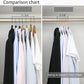 43cm Seamless Flocking Hangers with Golden Hook – Non-Slip Velvet Clothes Hangers for Dry & Wet Use, Adult Wardrobe & Closet Storage