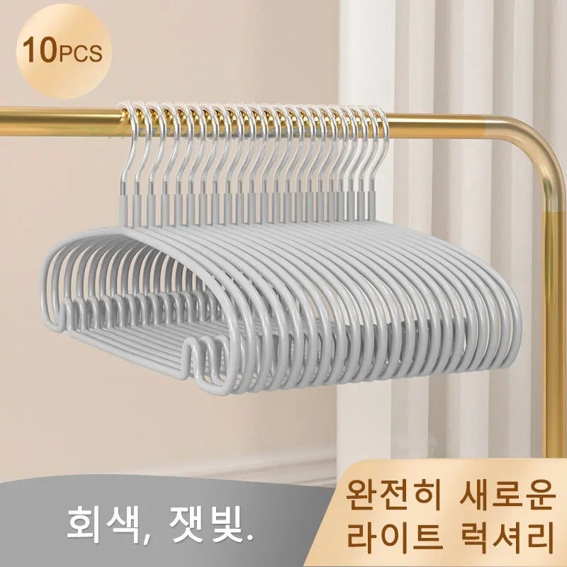 10PCS Non-Slip Clothes Hangers – Space-Saving Hanger Set for Dorms & Homes | Prevents Clothes Deformation & Wrinkles