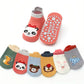 6 Pairs Kids Cotton Socks – Cute Cartoon Animal Non-Slip Floor Socks for Babies & Toddlers | Breathable & Comfy