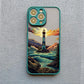Sunrise Scenery iPhone Case – Gorgeous Mountain & River Cover for iPhone 14, 15, 16 Series