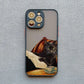 Cute Cat Goblet Drink Couple iPhone Case – Shockproof Back Cover for iPhone 16 Pro Max, 15 Pro Max, 14 Pro Max
