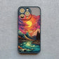 Sunrise Scenery iPhone Case – Gorgeous Mountain & River Cover for iPhone 14, 15, 16 Series