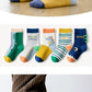 5 Pairs Girls' Cotton Socks – Soft Floral Print Toddler Socks for Spring & Autumn | Comfortable Kids Footwear