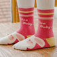 5 Pairs Children's Socks Cotton Non-slip Socks Floor Socks Cartoon Flowers Baby Socks Toddler Boy Girl Socks Kids Socks 0-12 Ys