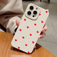 Cute Red Heart iPhone Case – Soft Cover for iPhone 11, 12, 13, 14, 15, Pro Max, XR, XS, X, 7, 8 Plus