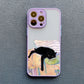 Cute Cat Goblet Drink Couple iPhone Case – Shockproof Back Cover for iPhone 16 Pro Max, 15 Pro Max, 14 Pro Max
