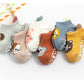 6 Pairs Baby Cotton Socks (0–5Y) – Soft Non-Slip Cartoon Socks for Newborns, Toddlers, Boys & Girls