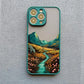 Sunrise Scenery iPhone Case – Gorgeous Mountain & River Cover for iPhone 14, 15, 16 Series