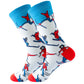 Men's socks original design happy socks animal food astronaut men's socks crew geometric women's socks halloween socks