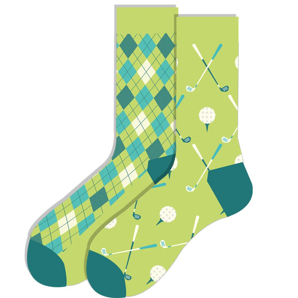 Men's socks original design happy socks animal food astronaut men's socks crew geometric women's socks halloween socks