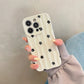 Black Floral 3D Wave iPhone Case – Soft Silicone White Bumper Cover for iPhone 13, 14, 15, 16, 11 Pro Max
