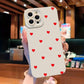 Cute Red Heart iPhone Case – Soft Cover for iPhone 11, 12, 13, 14, 15, Pro Max, XR, XS, X, 7, 8 Plus