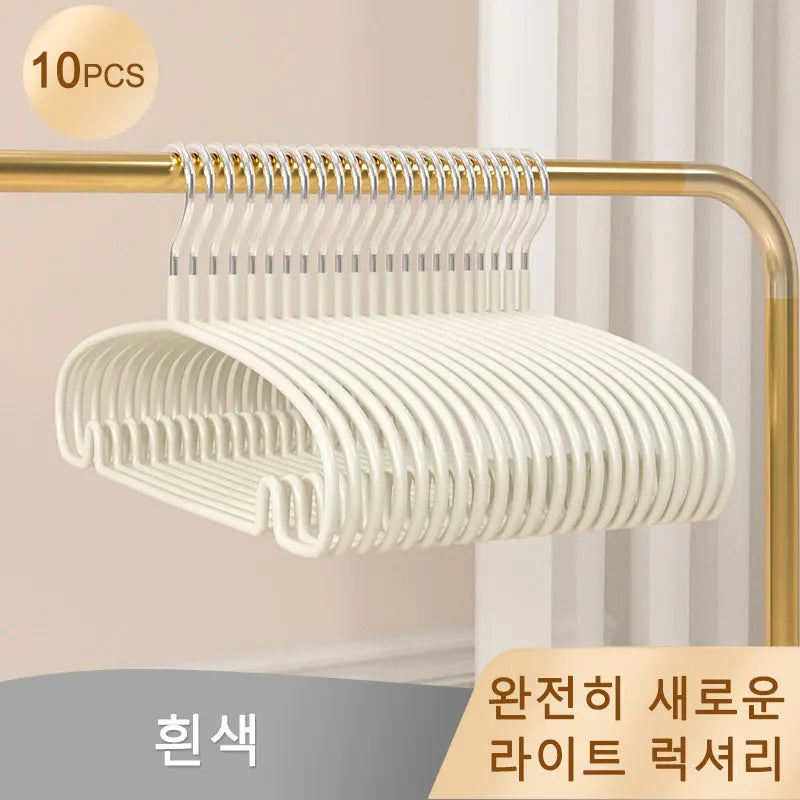 10PCS Non-Slip Clothes Hangers – Space-Saving Hanger Set for Dorms & Homes | Prevents Clothes Deformation & Wrinkles