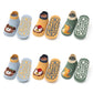 6 Pairs Kids Cotton Socks – Cute Cartoon Animal Non-Slip Floor Socks for Babies & Toddlers | Breathable & Comfy