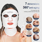 Silicone LED Face & Neck Mask – 7-Color Photon Light & Infrared Therapy, Flexible Wireless Facial Mask for Skin Repair & Rejuvenation
