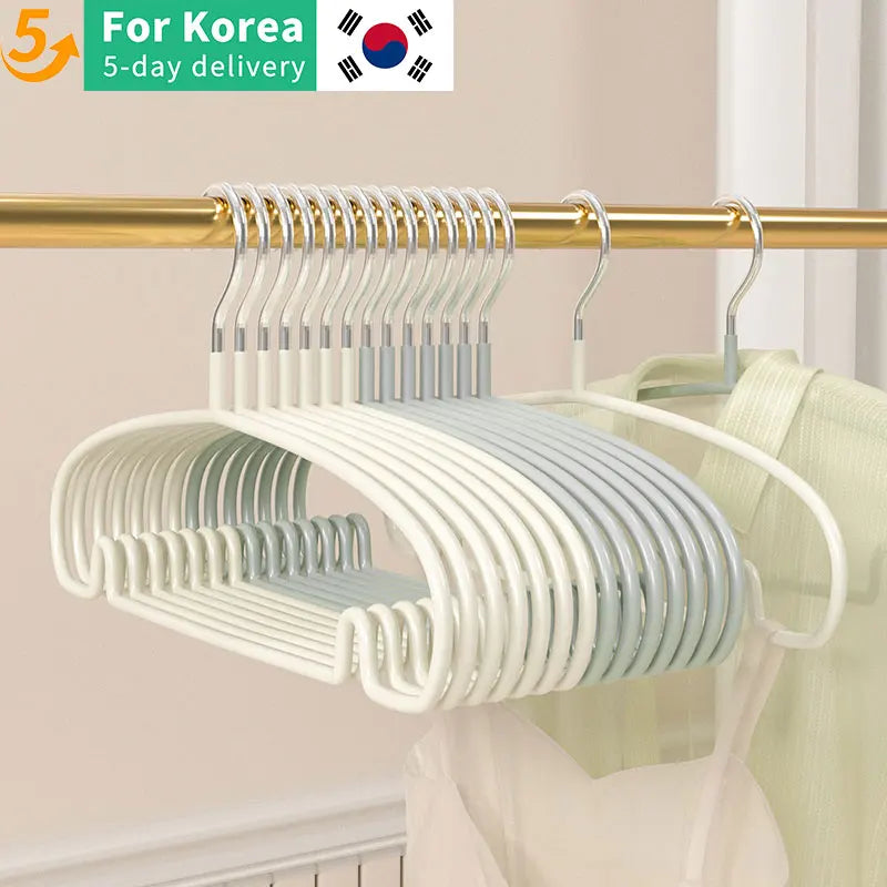 10PCS Non-Slip Clothes Hangers – Space-Saving Hanger Set for Dorms & Homes | Prevents Clothes Deformation & Wrinkles