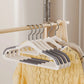 10PCS Heavy Duty Metal Coat Hangers – Non-Slip Suit & Jacket Hangers with Round Notches for Dresses & Shirts