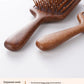 Cat Shaped Airbag Comb Golden Silk Sandalwood Handle round Handle Professional Hairdressing Salon Comb for Extensions And Wigs