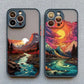 Sunrise Scenery iPhone Case – Gorgeous Mountain & River Cover for iPhone 14, 15, 16 Series