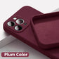Official-Style Silicone Case for iPhone 15 & 16 Series – Shockproof Solid Color Cover with Fall & Collision Protection